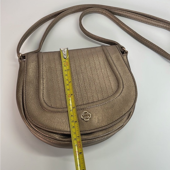 Ceriz Bronze Tone Sling Bag adjustable strap NWOT - Picture 9 of 12